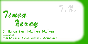 timea nerey business card